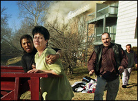 Watching your home burn - All images copyright Lisa Nipp 2010